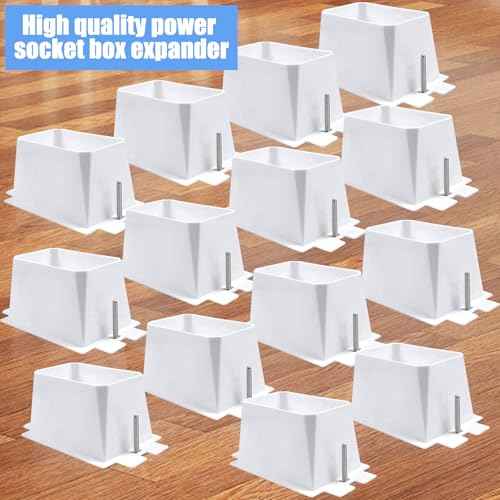 50PCS BE1-2 Electrical Outlet Box Extenders with 100PCS Screws, (1-Gang)Electrical Power Outlet Box Extender£¬Single Gang Box Extender Electric Box Extender 1 Gang Power Switch Receptacles Accessories