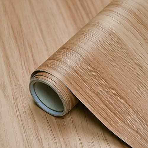 Sevalo Wood Contact Paper Wood Peel and Stick Wallpaper Light Wooden Look Grain Contact Paper for Cabinets and Drawers Self Adhesive Removable Wallpaper Natural Waterproof Vinyl 15.7inW 118inL