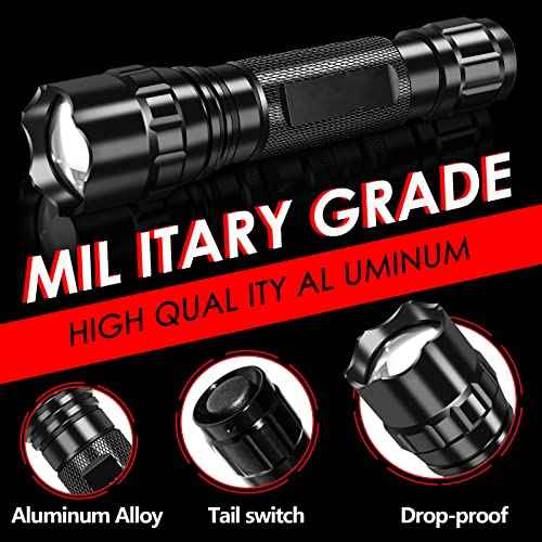 WINDFIRE Tactical Flashlight 2200 Lumens LED Weapon Light Matte Black Rifle Lights with Quick Release Picatinny Rails Offset Mount, Remote Pressure Switch