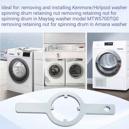 Ziyuan 21366 Spanner Wrench for Kenmore/Whirlpool Washer HD Tub Nut - TB123A Compatible Washer Adjustable Wrench for Washer Repair and Replacement, Interchangeable Drive Hub Kits (1 Pack)