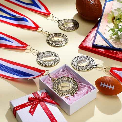 Remuuly 30 Pcs Gold Medals Bulk 2'' Basketball Soccer Baseball Volleyball Football Lacrosse Kickball Cheer Bowling Trophy Medals for Awards for Sports Participation Winner Gift