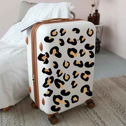 12 Sheets 348 Pcs Leopard Print Wall Decals - Cheetah Print Wallpaper for Bedroom, Living Room, Classroom Decoration