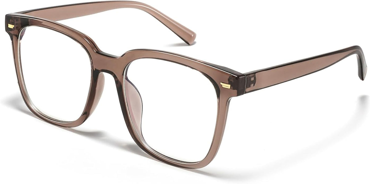PANNER Oversized Square Blue Light Blocking Glasses for Women Men Anti Glare Reduce Eyestrain Computer Glasses