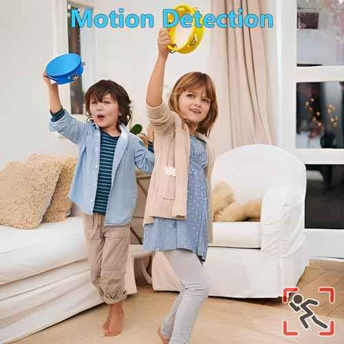 64GB Small Nanny Cam Security Camera,1080P Motion Detection (Royal Black)