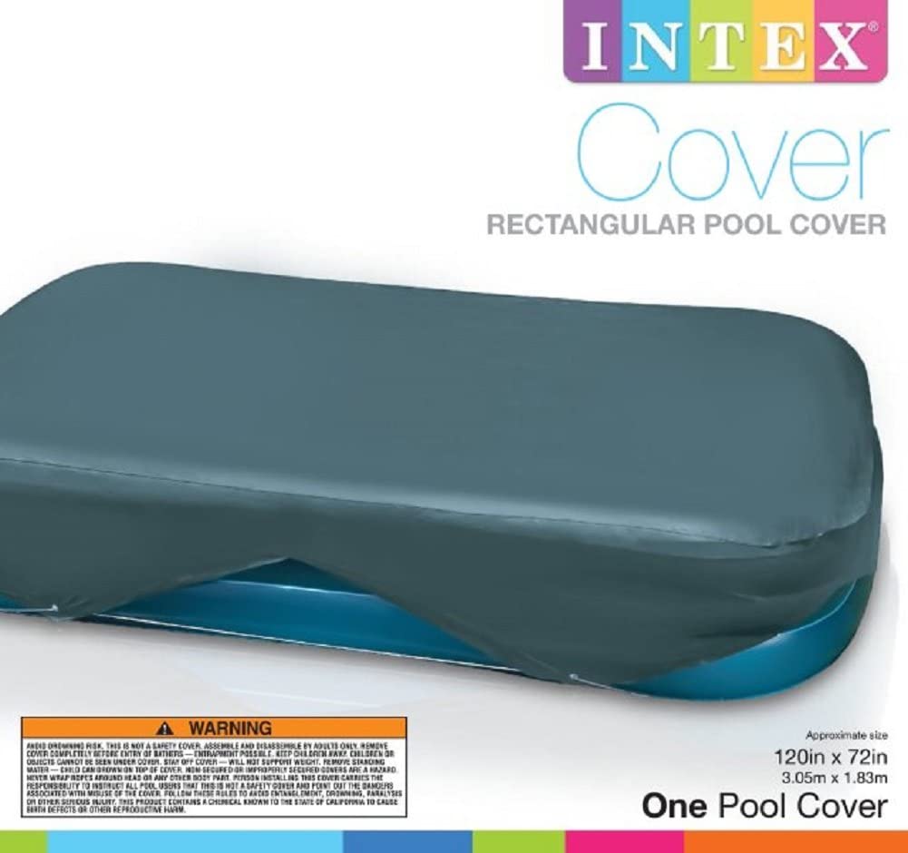 Intex B008VQWPDK Rectangular Pool Cover for Swim Centers 58412EP, 1 Pack Multi