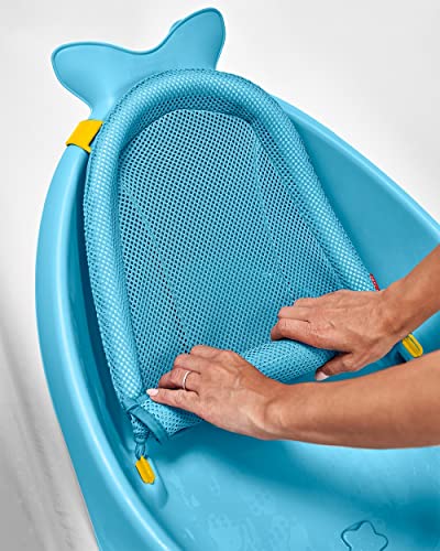 Skip Hop Infant Bath Tub 3-Stage Grow With Baby Smart Sling MOBY Bathtub Blue Age 0+