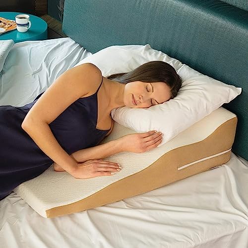 Avana Contoured Bed Wedge 30" Support Pillow with Gel-Infused Memory Foam and Cooling Tencel Cover