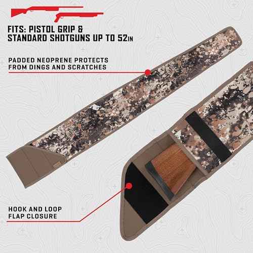 Allen Company Neoprene Shotgun Slip Case - 52 Inch Protective Padded Gun Sleeve with Handles - Veil Avayde Camo