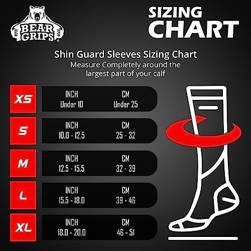 Bear Grips Deadlift Shin Guards - Breathable Gym Equipment Rope Climbing Shin Guard for Men and Women - Injury Prevention Calf Support Shin Guard Sleeves for Ultimate Shin Protection