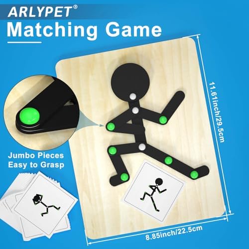 Matching Game for Adults with Dementia Activities, Dementia Activities for Seniors, Alzheimers Products for Elderly, Busy Boxes for Dementia Patients, Gift for Patients in Nursing Home