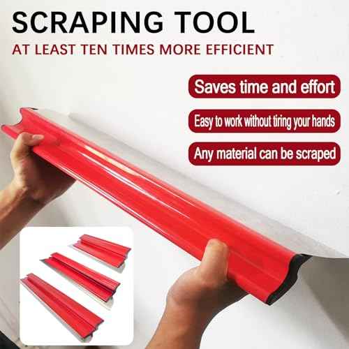 Drywall Skimming Blade 32 Inch, Smooth Finish, Precision 0.5mm European Stainless Steel Blade (Replaceable),Drywall Skimming Blade Tool for Drywall/Wallboard/Plasterboard
