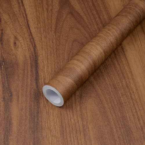 TANONE Wood Grain Contact Paper Thickened Wood Peel and Stick Wallpaper, Easy to Install Self-Adhesive Decorative Vinyl Film Wall Paper, Waterproof & Durable for Furniture Covering 15.7'' X 118''