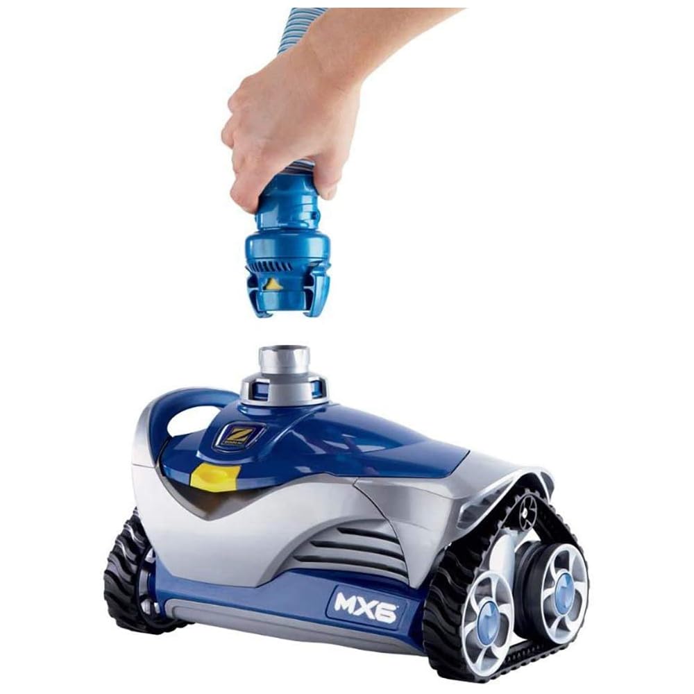 Zodiac MX6 Suction-Side In-Ground Pool Cleaner with Zodiac Cyclonic Leaf Canister, Cyclonic Suction and X-Trax for Extreme Maneuverability