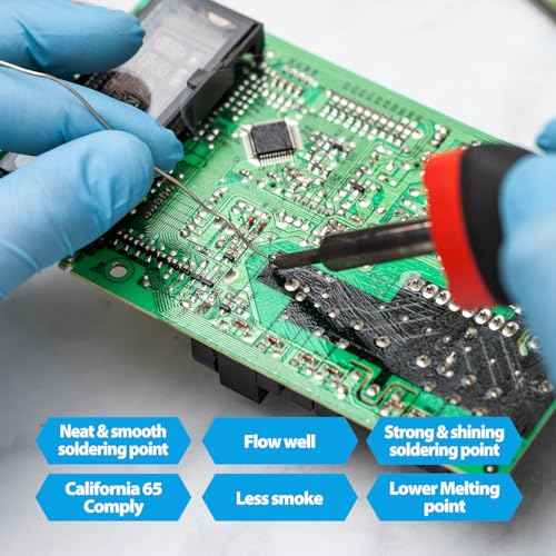 60/40 Tin Lead Solder Wire, Reliable Wire Soldering for Electronics, Plumbing, and DIY Projects (0.6mm 500g)