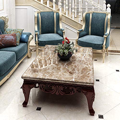 LaCheery 15.8x80 inch Brown Marble Contact Paper Marble Wallpaper Peel and Stick Countertops for Kitchen Bathroom Cabinets Cupboard Shelf Drawer Liner Furniture Waterproof Self Adhesive Vinyl Film