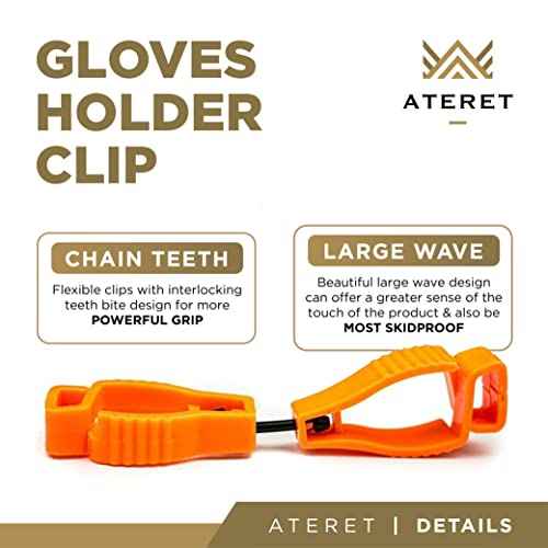 ATERET Gloves Clips for Work Gloves, Gloves Holder For Work, Construction, Outdoor