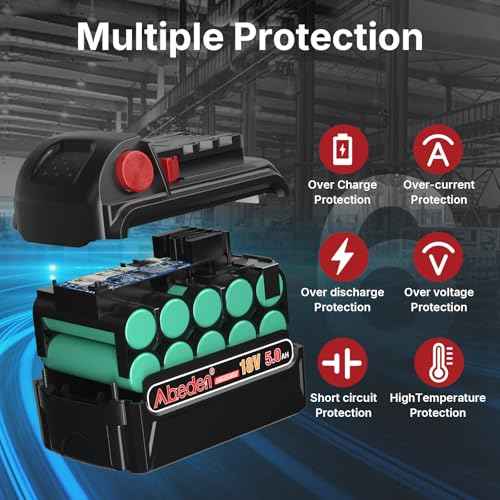 Abeden 18v Battery 2Packs Replacement for Milwaukee M18 Battery 5000mh,High-Capacity Batteries Compaitble with Milwaukee Tools and Charger Black