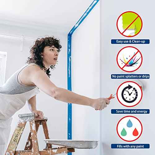 4 Count Touch Up Paint Brush Pen for Painting Walls, House Paint Drywall Repair Brushes kit for Wood Furniture, Desks, Fence Scratches(3ml)