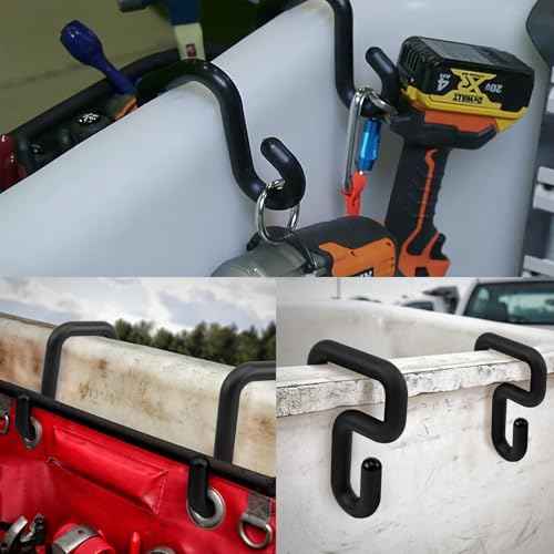 CNQLIS 8 Pack 3" Lineman Bucket Hooks for Blankets, Aerial Basket Hooks, Lineman Bucket Tool Holders, Tool Bag