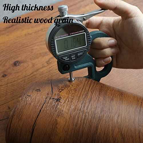 EeeComing Contact Paper Countertop Peel and Stick Wallpaper Wood Brown Wall Paper Wood Grain Contact Papers Removable Wallpaper Waterproof Self Adhesive Wallpapers Roll 78.7Inx15.7In
