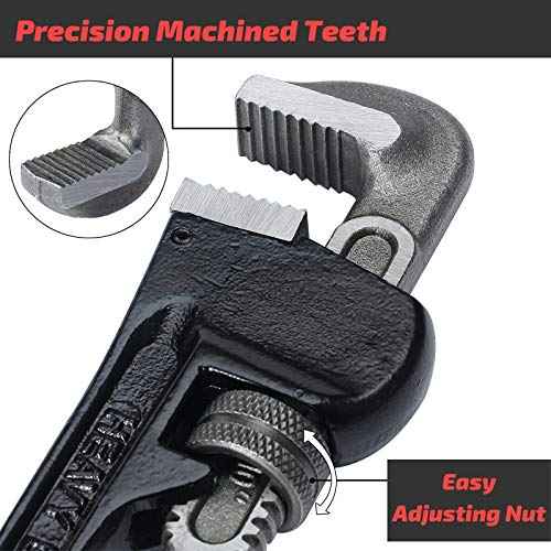 Mr. Pen 10-Inch Pipe Wrench - Robust and Reliable for Any Pipe Work Task