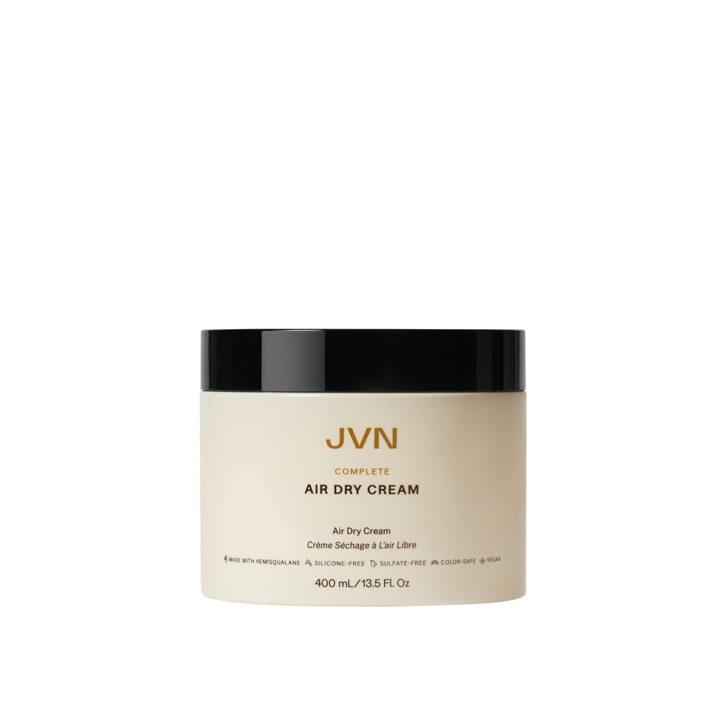 JVN No Heat Complete Air Dry Cream, 13.5 Fl Oz, Jumbo Size, Hair Smoothing Cream Enhances Your Natural Texture, Curl Cream and Wavy Hair Products, Haircare for Women and Men, Silicone Free