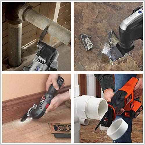 50 Pcs Oscillating Tool Blades, Professional Universal Oscillating Saw Blades, Wood Multitool Blades, Quick Release Durable Oscillating Tool Fit All Models (44mm)