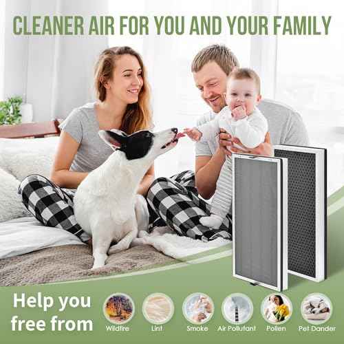 JF888 Replacement Filter Compatible with Jafanda Air Puri-fier Filter JF888, 3-in-1 True HEPA for JF888 Air Puri-fier, Part# ?JF888-RF, 2-Pack