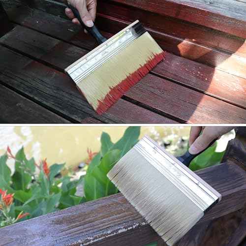 Bates- Deck Stain Brush, 9 Inch, Stain Brushes for Wood, Deck Brush, Large Paint Brushes