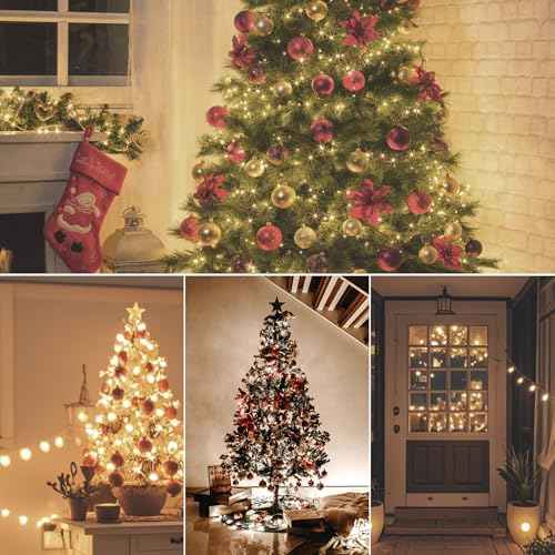 C9 Led Replacement Christmas Light Bulbs, 50-Pack C9 Shatterproof Led Bulbs with E17 Candelabra Base for Christmas String Lights, Waterproof & Dimmable Christmas Village Bulbs - Cool White