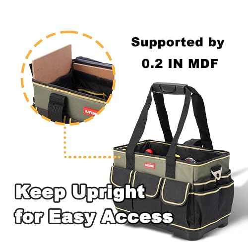 Tote Bag Organizer - 15 Inch Electrical & HVAC Tool Caddy, Tool Bags for Electricians & Maintenance Professionals