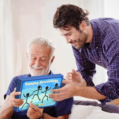 Matching Game for Adults with Dementia Activities, Dementia Activities for Seniors, Alzheimers Products for Elderly, Busy Boxes for Dementia Patients, Gift for Patients in Nursing Home