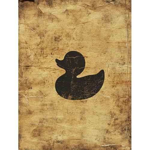 Cartoon Duck Stencil, 8.5 x 11 Inch Reusable Plastic Template for Painting Kids Crafts DIY Projects and Home Decor