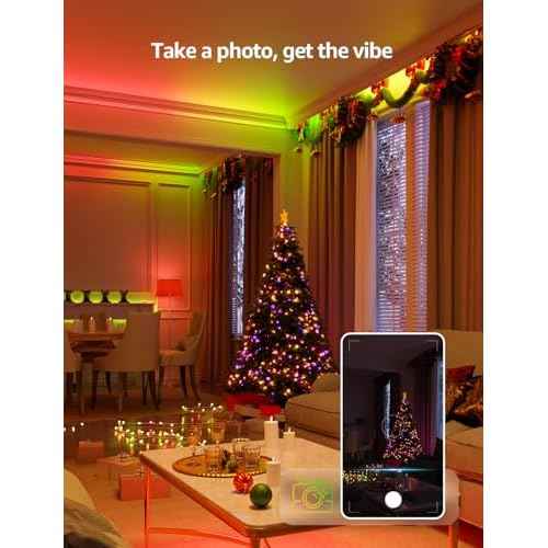 Lepro S1 AI LED Strip Lights for Bedroom - 65.6ft Smart RGB Light Strips with IC and Rainbow Chasing Effects, Color Segment DIY, Personalized Al Lighting Designer, No Remote, 2.4G Wi-Fi & Bluetooth