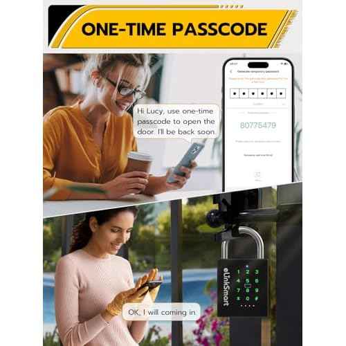 Pothunder Heavy Duty Smart Padlock, Gate Lock Padlock with Key Code and RFID, Outdoor Weatherproof Biometric Digital Lock for Gate, Sheds, Fence, Garage, Locker, Storage Unit