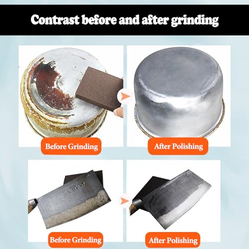 10 Sheets Sanding Blocks, Washable and Reusable Sanding Sponge for Wood Drywall Metal Glass Coarse/Medium/Fine 60/80/120/180/220 Grit Sandpaper Block