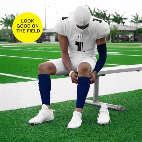 SLEEFS Football Leg Sleeves [1 Pair] - For Adult & Youth - Calf Compression Sleeves for Men and Boys