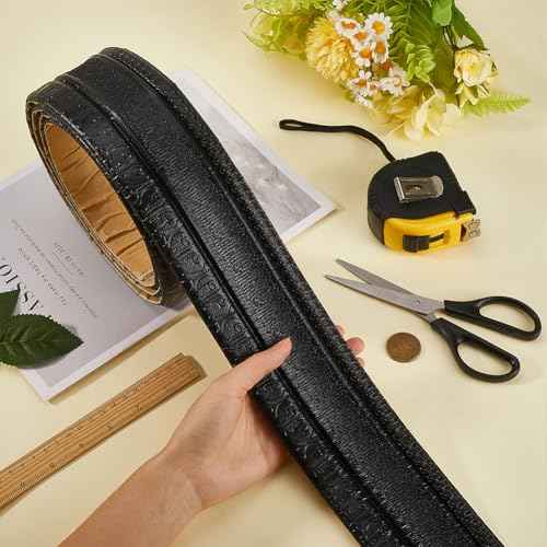 CRASPIRE 90.5 x 3.14in Peel and Stick Wallpaper Border Black Crown Molding Self Adhesive Flexible 3D Baseboard Trim Mirror Sticky Wall Edging Base Lines Foam for Hotel Home Bathroom DIY Decor