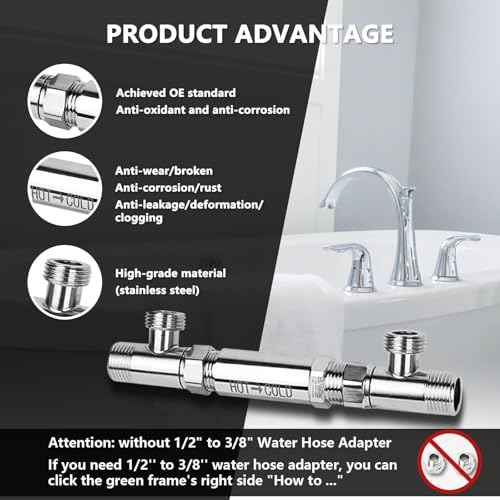 Sensor Valve fit for Watts Instant Hot Water Recirculating Pump Bypass Valve 304 Stainless Steel Replace Old Plastic Version, Replace #367010 595926 500800 500805