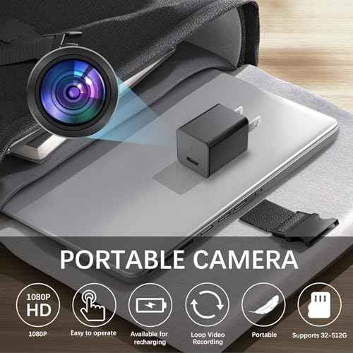 Portable mini camera, high-definition home surveillance camera, supports motion detection, ideal for monitoring seniors, children, pets, homes, and offices. Does not support mobile phone connection.