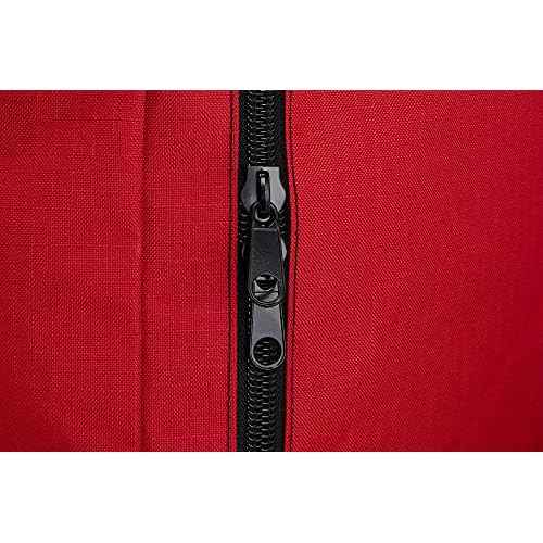 LINE2design Firefighter Heavy Duty Rescue Step-In Turnout Fire Gear Bag with Quick Dry Fabric, Shoulder Strap & Maltese Cross - Red