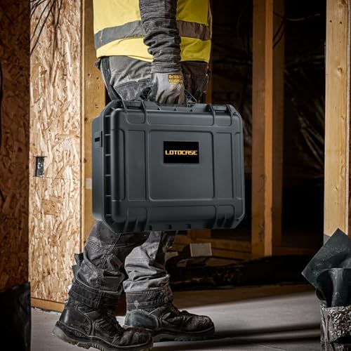 Case for Dewalt Cordless Drill/Impact Driver Set - Waterproof Hard Tool Box for Dewalt Taladro, Power Tool Kit Bag for Atomic 20V Max Cordless Drill Set | Impact Driver/Battery/Charger(Case Only)