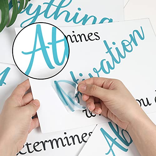 3 Sheets Vinyl Quotes Stickers, Inspirational Saying Wall Decals for Home, Office, School, Teen Dorm Room