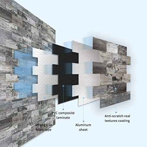 Art3d 5-Sheet (Pack Of 5) Wall Panel Wood, Green