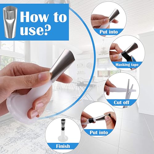 Silicone Caulking Tools 35 in 1 Sealant Finishing Tool Grout Remove Scraper Caulk Remover Glass Glue Angle Scraper