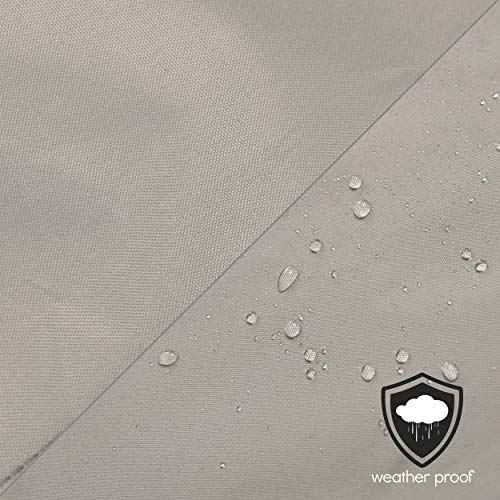 Pyle Boat Cover for Deck & Pontoon Boats 21?24 ft ? Heavy Duty 300D PU Coated Marine Grade Polyester, Waterproof, UV & Weather Resistant, Fits Beam up to 94", with Storage Bag ? Gray