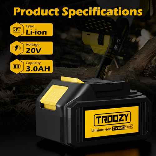 20V Lithium Battery Compatible with Makita Power Tools, 3.0Ah Rechargeable Batteries with Led Indicator, Portable Outdoor Power Equipment Accessories Replacement