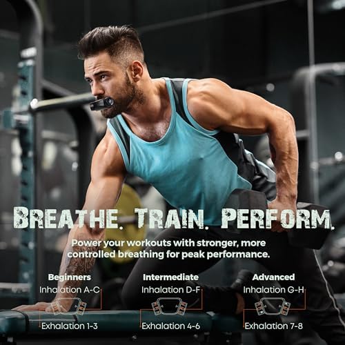 Breathing Trainer | Premium Silicone Trainer | Boost Breathing Patterns | Adjustable Resistance Levels | Compact, Portable, and Easy to Maintain (Black)