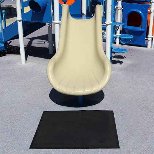 Rubber-Cal Playground Slide Landing Mat - 29" x 32"