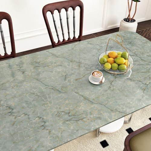 Green Marble Contact Paper Peel and Stick Countertops 15.7"¡¿78.7" Gold Green Marble Wallpaper Removable Countertop Contact Paper Waterproof for Kitchen Backsplash Cabinets Table Wall Vinyl